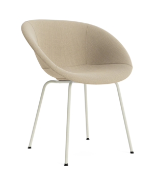 Normann Copenhagen Mat Armchair fully upholstered, cream base