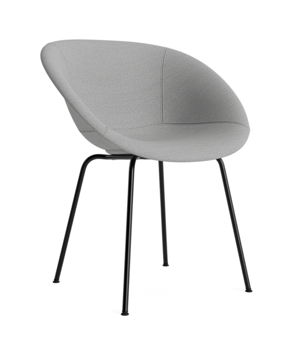 Normann Copenhagen  Mat Armstoel volledig gestoffeerd, zwart poten
