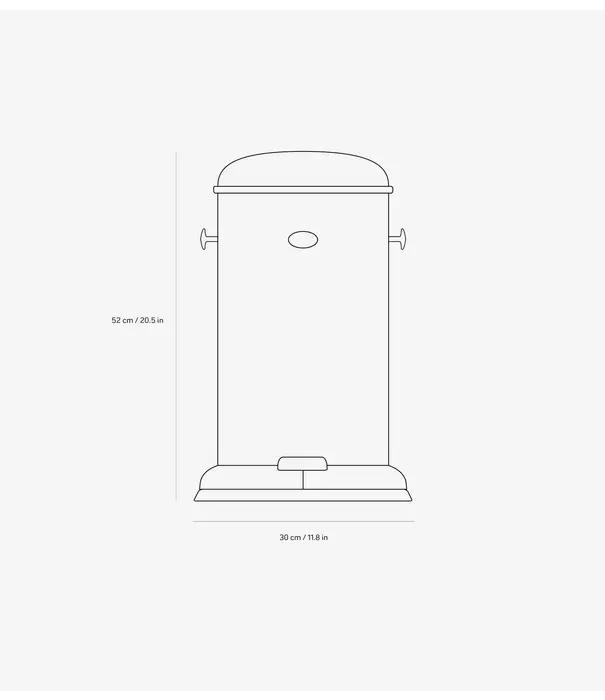 Vipp  15 Pedal Bin Stainless Steel 14L