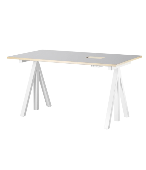 String  Furniture Works Bureau licht grijs linoleum