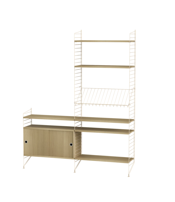 String  String Woonkamer K combinatie hout