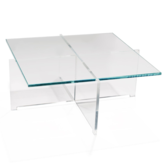 Karakter Cross Plex coffee table, 80x80