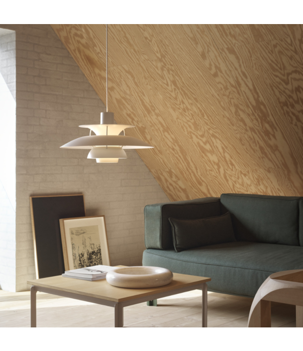 Louis Poulsen  PH 5 Hanglamp Monochrome pale pewter