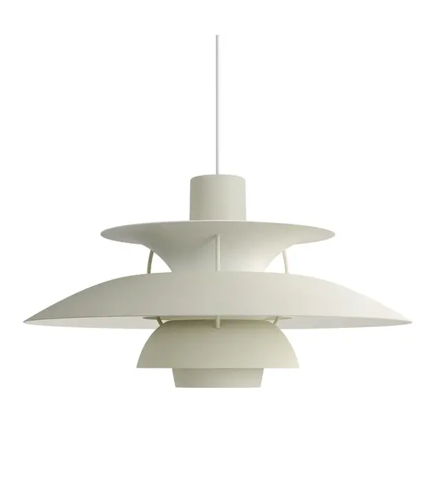 Louis Poulsen  Louis Poulsen PH5 Collection, PH 5 Monochrome Pendant Pale pewter