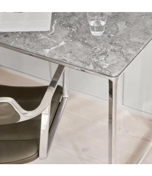Vipp  Vipp 430 Studio Desk chroom, oceaan grijs marmer