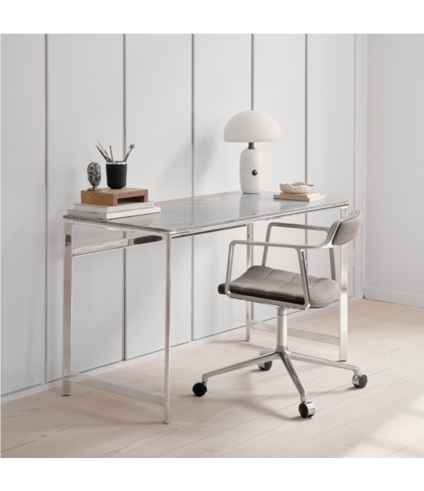 Vipp  Vipp 430 Studio Desk chroom, grijs marmer