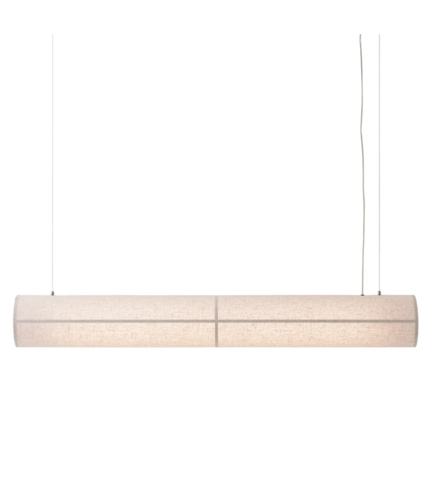 Audo Hashira Linear Pendant Lamp raw linen