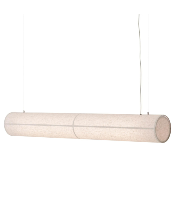Audo Hashira Linear Pendant Lamp raw linen