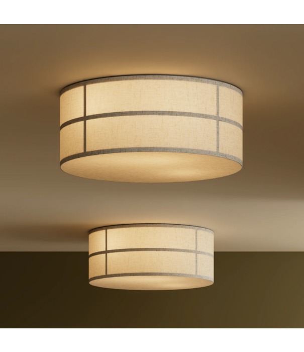 Audo Hashira Ceiling Lamp raw linen
