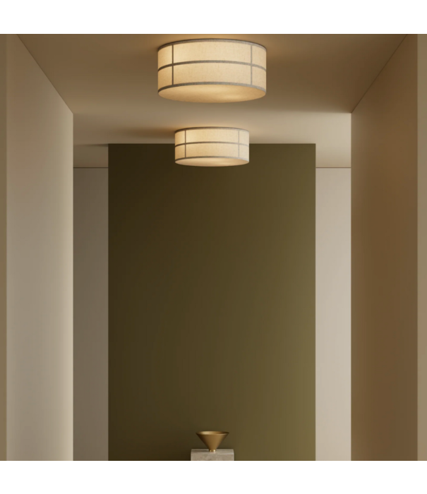 Audo Hashira Plafondlamp raw linen