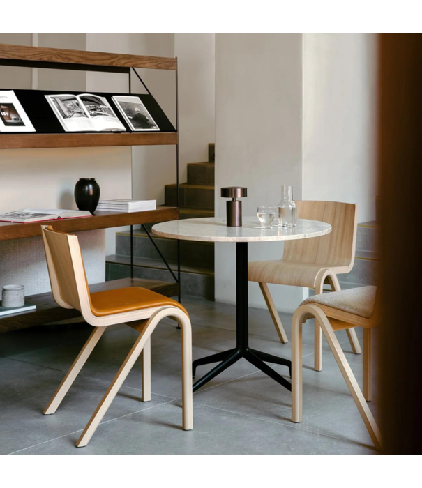 Audo Audo Ready Dining Chair oak, front Audo boucle