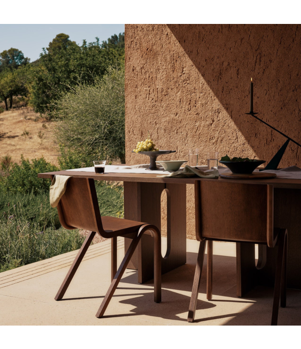 Audo Audo Ready Dining Chair oak, front Audo boucle