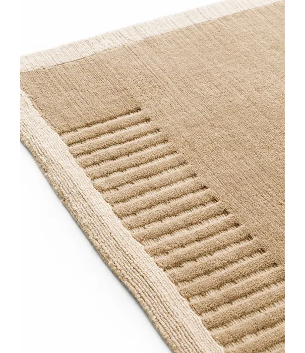 Audo Duomo Vloerkleed Wol&Katoen, limestone beige