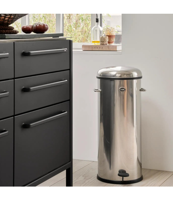 Vipp  17 Pedal Bin Stainless Steel 30L