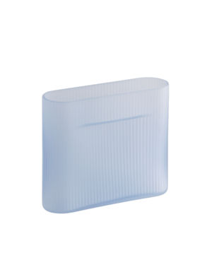 Ridge Frosted Vaas light blue