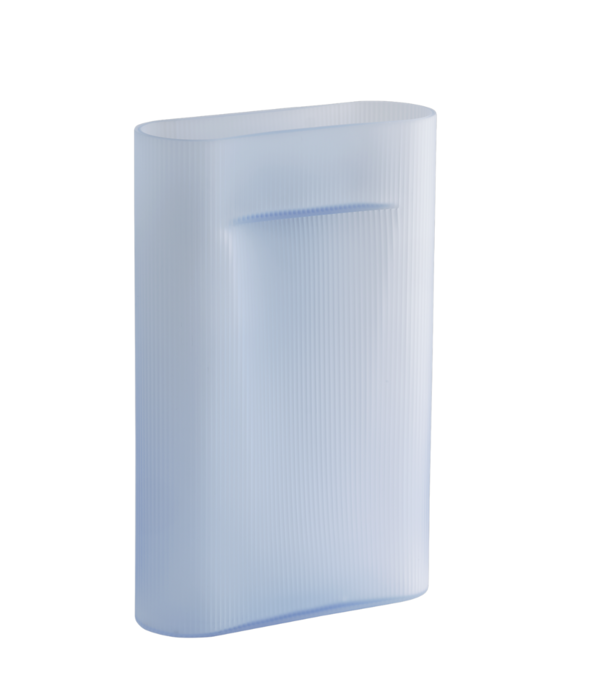 Muuto  Muuto Ridge Vaas Light Blue Frosted Glass