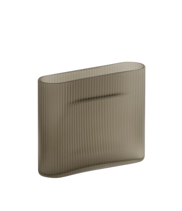 Muuto  Muuto Ridge Vaas Taupe Frosted Glass