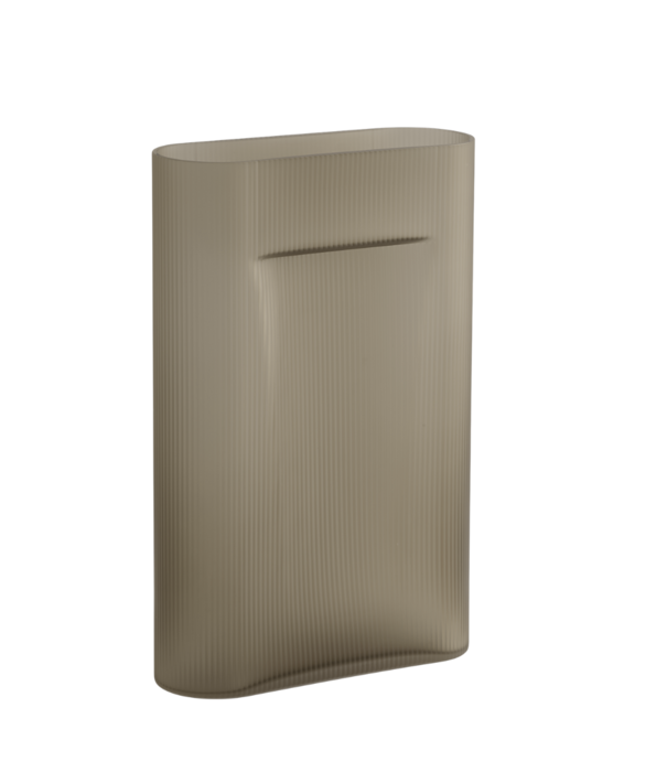 Muuto  Muuto Ridge Vaas Taupe Frosted Glass