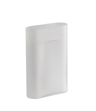 Ridge Frosted Vaas white