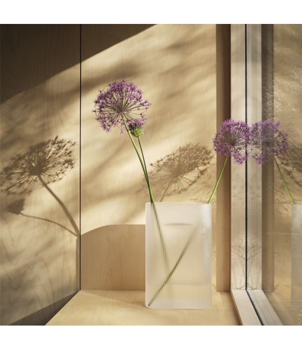 Muuto Ridge Frosted Vaas White