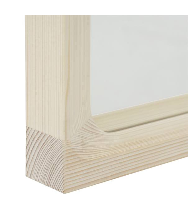 Muuto  Arced mirror wood large natural spruce
