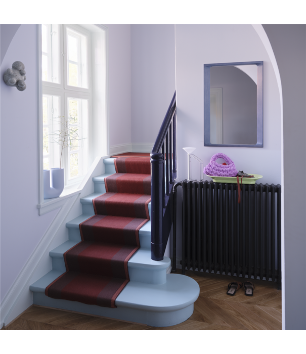 Muuto Arced spiegel hout large midnight blue