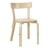 Artek Aalto Stoel 69 wild berken, naturel gelakt