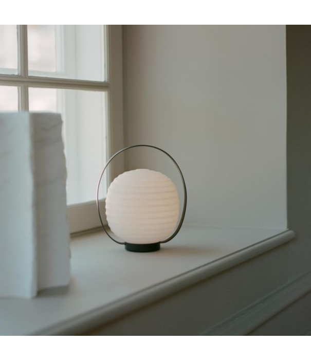 New Works  New Works Lantern Portable Table Lamp, opal glass