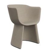 Monolit CM221  Eetstoel met leer bies