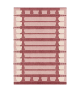 Layered Röllakan Rug Iris Raspberry