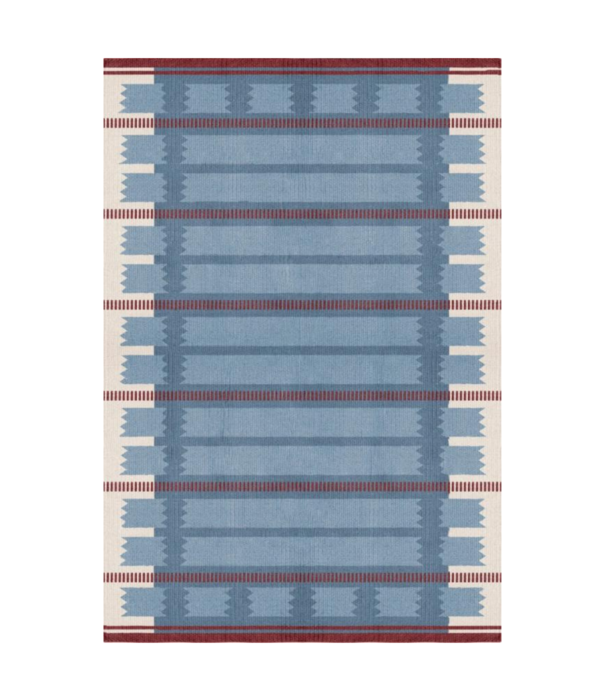 Layered  Layered Röllakan Wool Rug Iris Petrol