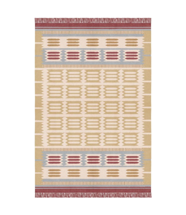 Layered  Röllakan Hilma Wool Rug - Meadow