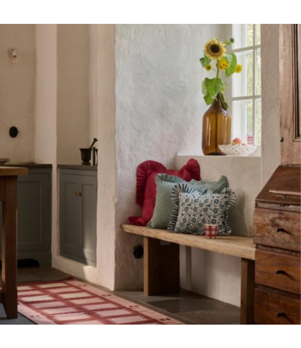 Layered  Layered Röllakan Rug Iris Petrol