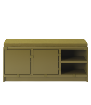 Muuto Stacked Bench combination with seat cushion