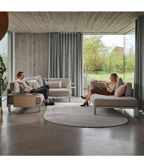 Vitra  Vitra Anagram Modulaire L Bank stof Savana 02, krijt onderstel