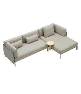 Vitra Anagram Modular Corner Sofa stof Savana 02, chalk base