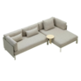 Vitra Anagram Modular L shaped Sofa stof Savana 02, chalk base