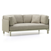 Vitra Anagram Modular 2 seater Sofa fabric Savana 02, chalk base