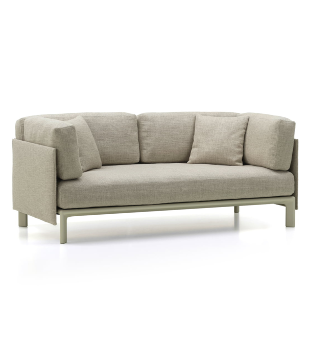 Vitra  Vitra Anagram Modular 2 seater Sofa fabric Savana 02, chalk base