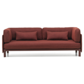 Vitra Anagram Modular 3 seater Sofa fabric Cento 12, dark burgundy base