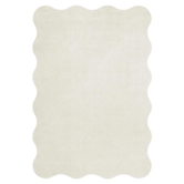 Layered Scallop Rug Bone White