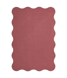 Layered Scallop Vloerkleed Raspberry Red