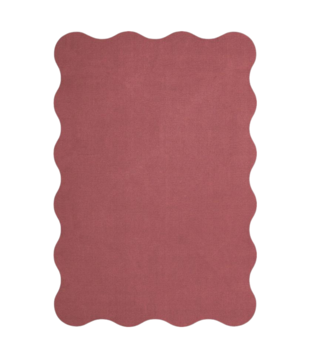 Scallop Vloerkleed, Raspberry Red