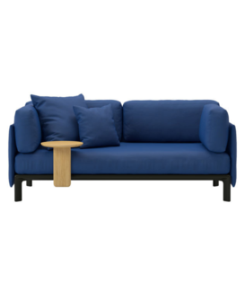 Vitra Anagram Modular 2 seater Sofa fabric Laser RE 19 blue, with side table