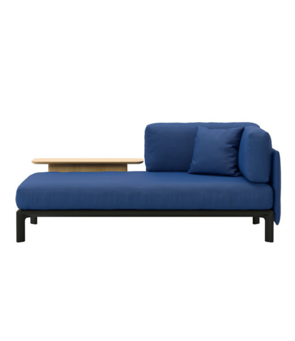 Vitra  Vitra Anagram Modular 2 seater Sofa fabric Laser RE 19 blue, with large side table