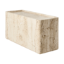 Gubi Pietra side table, travertine rectangular