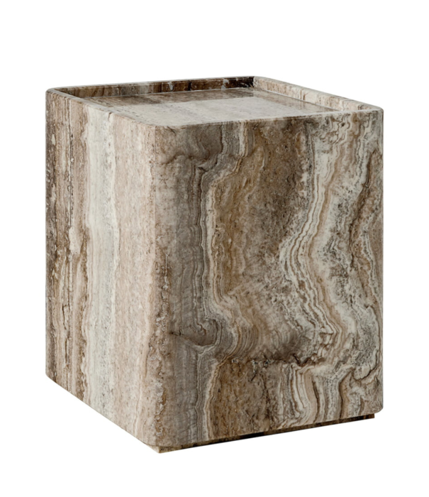 Gubi  Gubi Pietra side table, travertine stone