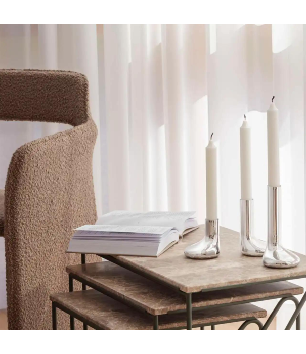 Eva Solo  - Wait to be seated Eva Solo Mellow Kandelaar Set RVS, 3 stuks