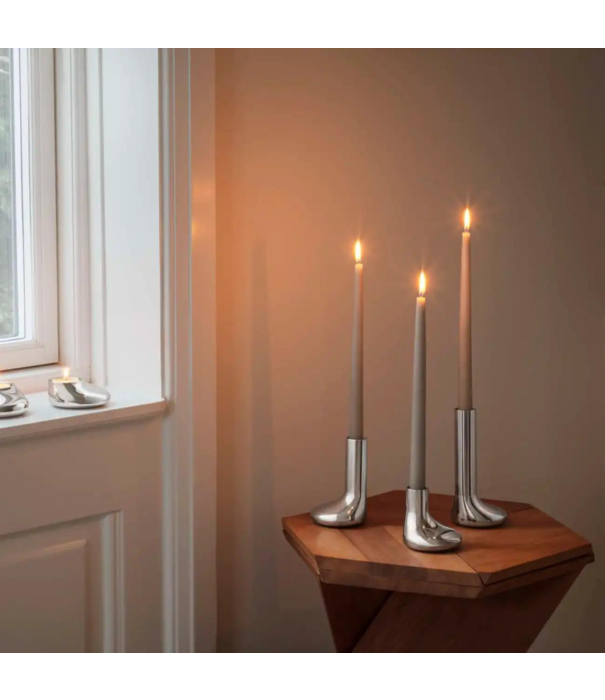 Eva Solo  - Wait to be seated Eva Solo Mellow Kandelaar Set RVS, 3 stuks