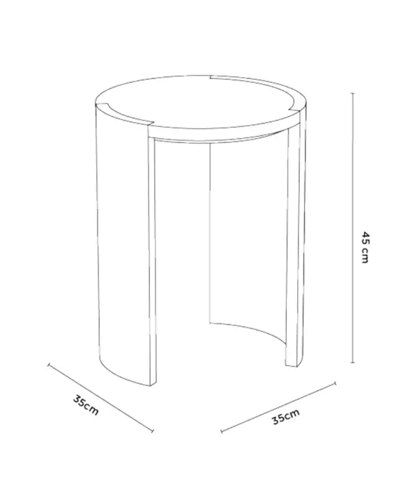 Made by Choice Made By Choice Airisto side table, stool ash